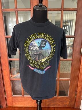 Vintage Harley Davidson Rolling Thunder X Washington D.C. 1997 Tee Shirt XL